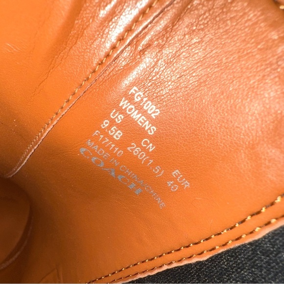 NWT Coach Leather Black Moto Chelsea Ankle Boot Booties Block Heel Size 9.5 - Picture 6 of 11